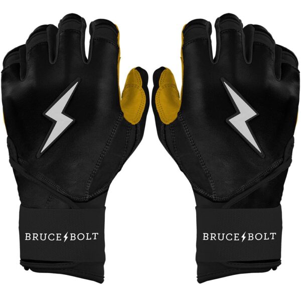 Bruce Bolt Original Series Long Cuff Black Batting Gloves