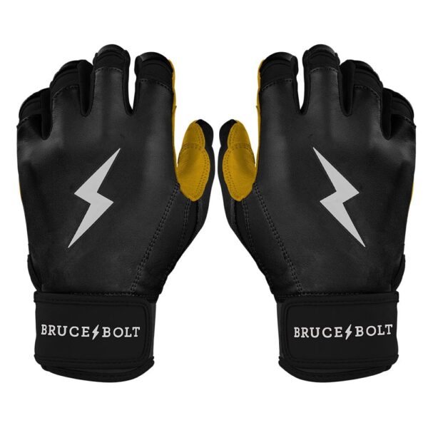 Bruce Bolt Original Series Short Cuff Black Batting Gloves