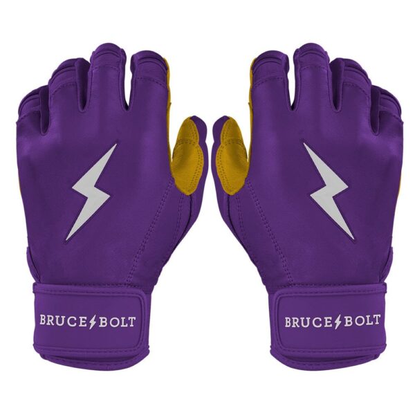 Bruce Bolt Original Series Short Cuff Purple Batting Gloves