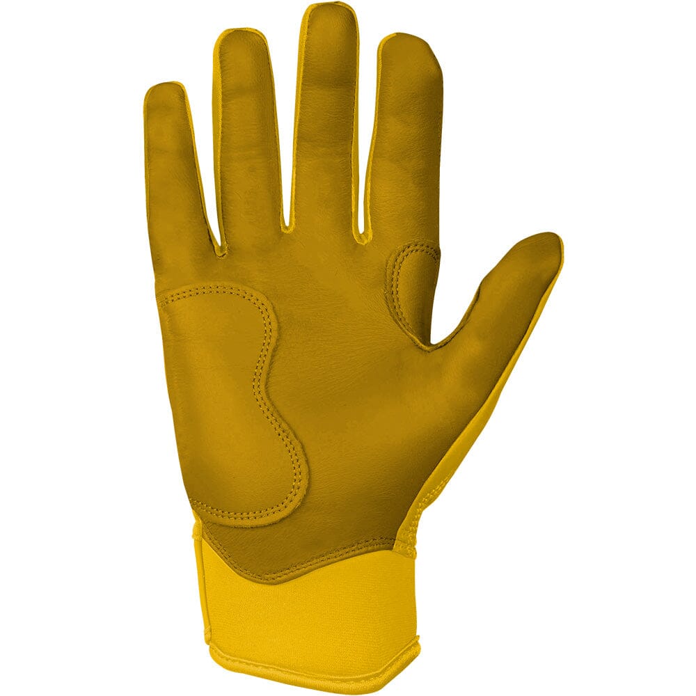 Bruce Bolt Original Series Short Cuff Yellow Batting Gloves - Image 3