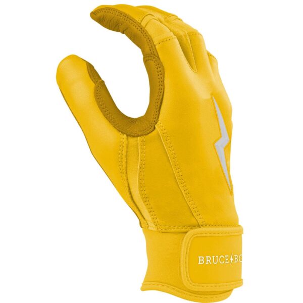 Bruce Bolt Original Series Short Cuff Yellow Batting Gloves