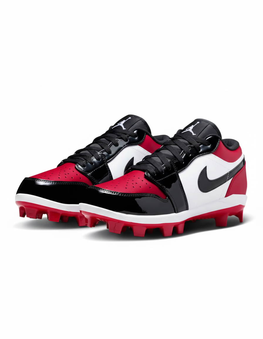Jordan 1 Retro MCS Low Men’s Baseball Cleats Red/Black/White