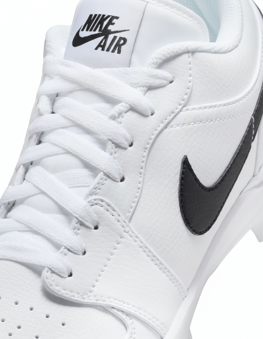 Jordan 1 Retro MCS Low Men’s Baseball Cleats White/Black - Image 4