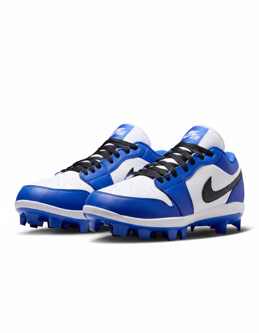 Jordan 1 Retro MCS Low Men’s Baseball Cleats Blue/White/Black