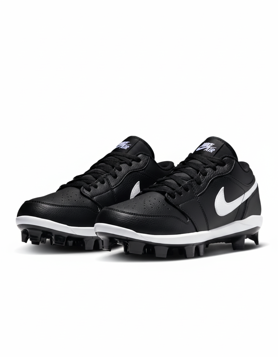 Jordan 1 Retro MCS Low Men’s Baseball Cleats Black/White