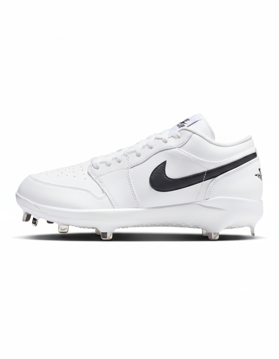 Jordan 1 Retro Metal Low Men’s Baseball Cleats White/Black