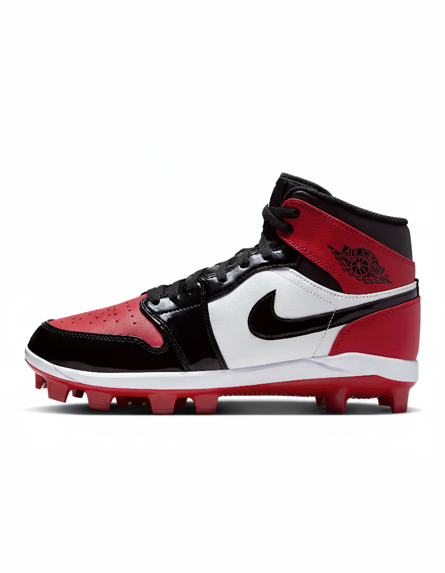 Jordan 1 Retro MCS Men's Baseball Cleats Gym Red/Black/White