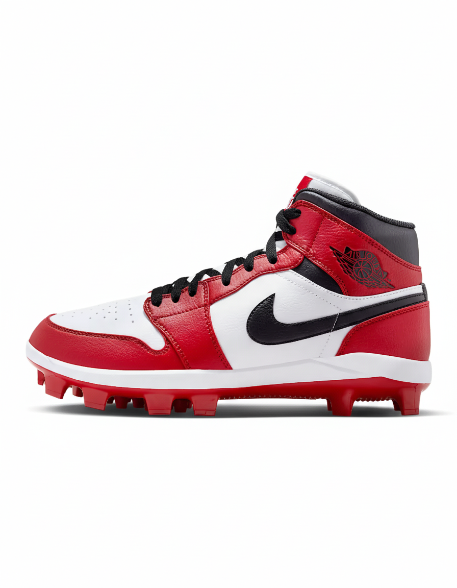 Jordan 1 Retro MCS Men's Baseball Cleats Gym Red/White/Black