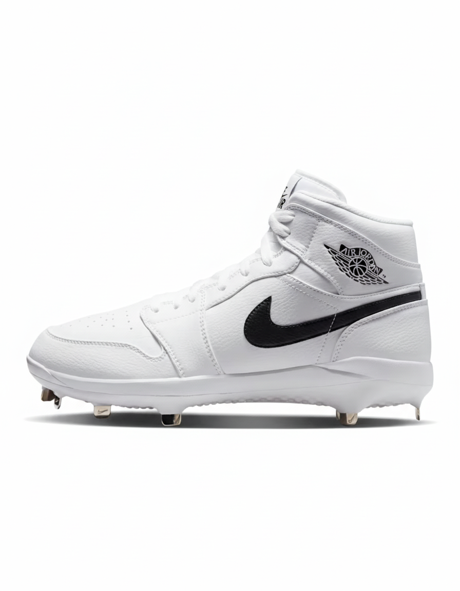 Jordan 1 Retro Metal Men's Baseball Cleats White/Black