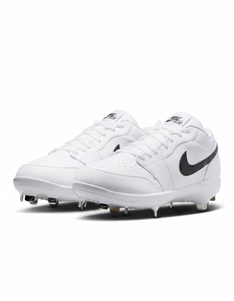Jordan 1 Retro Metal Low Men’s Baseball Cleats White/Black