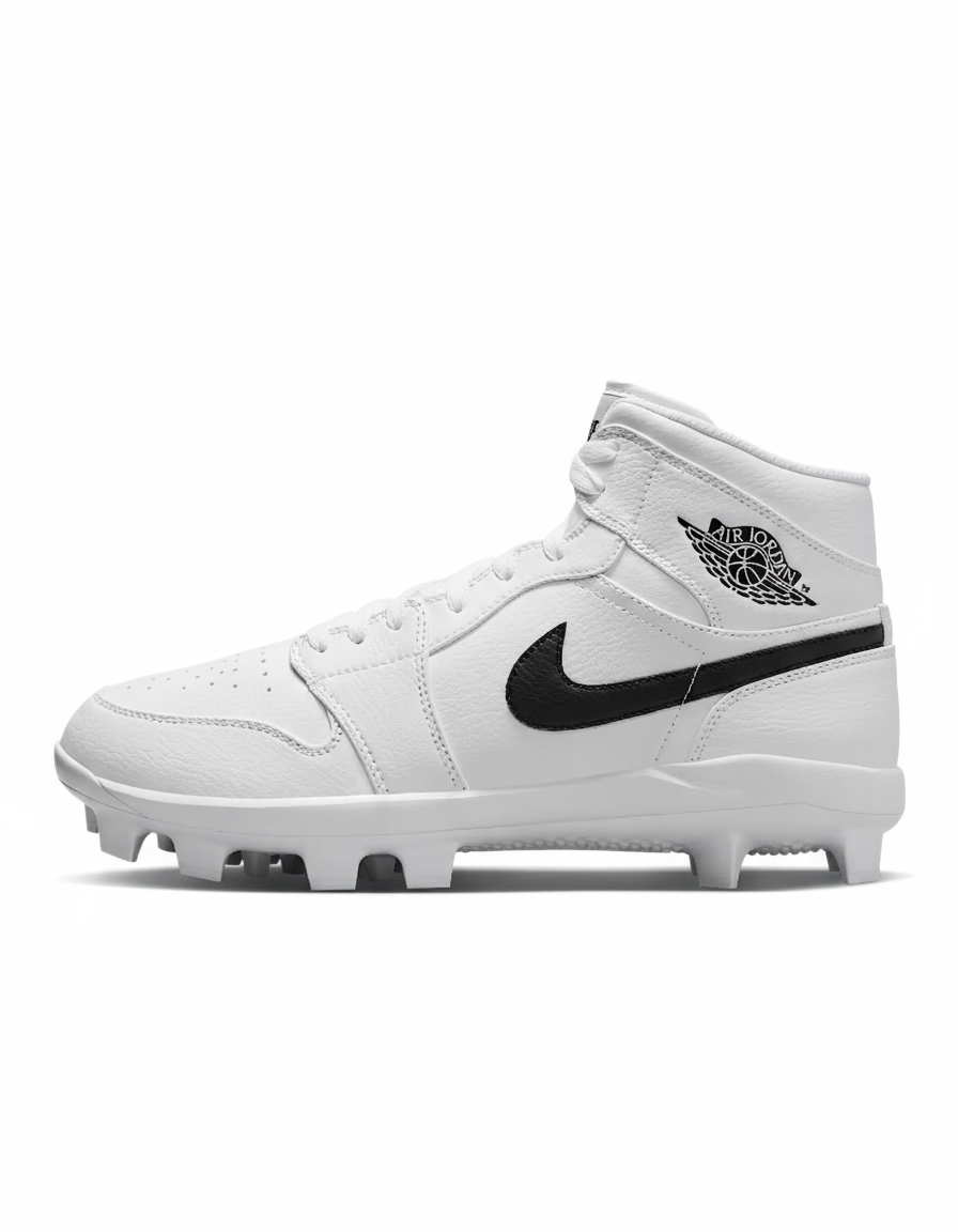 Jordan 1 Retro MCS Men's Baseball Cleats White/Black