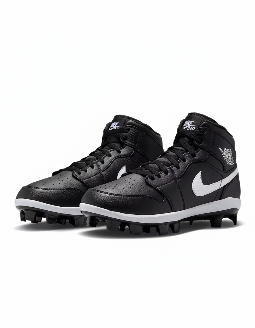 Jordan 1 Retro MCS Men's Baseball Cleats Black/White