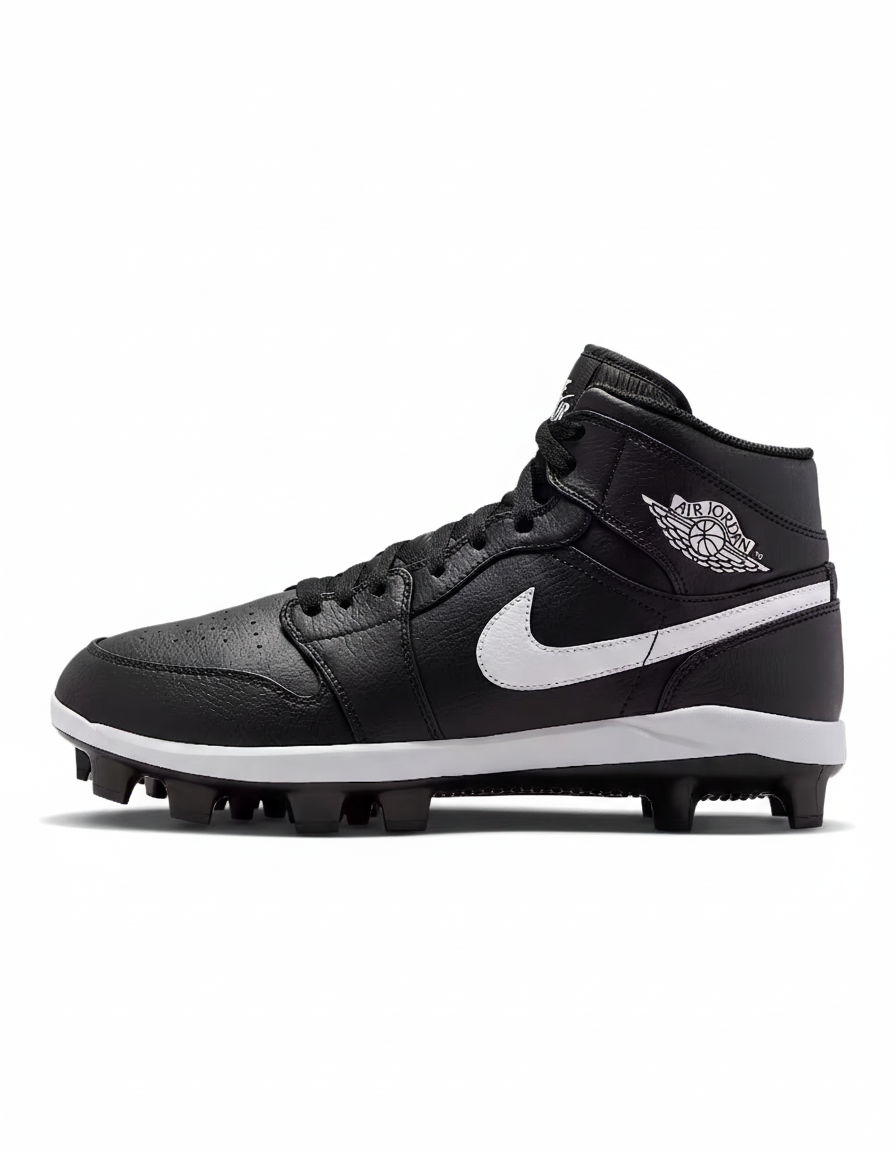 Jordan 1 Retro MCS Men's Baseball Cleats Black/White